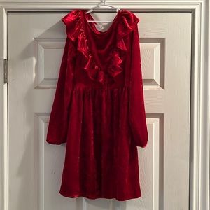Girls Res H&M velvet dress